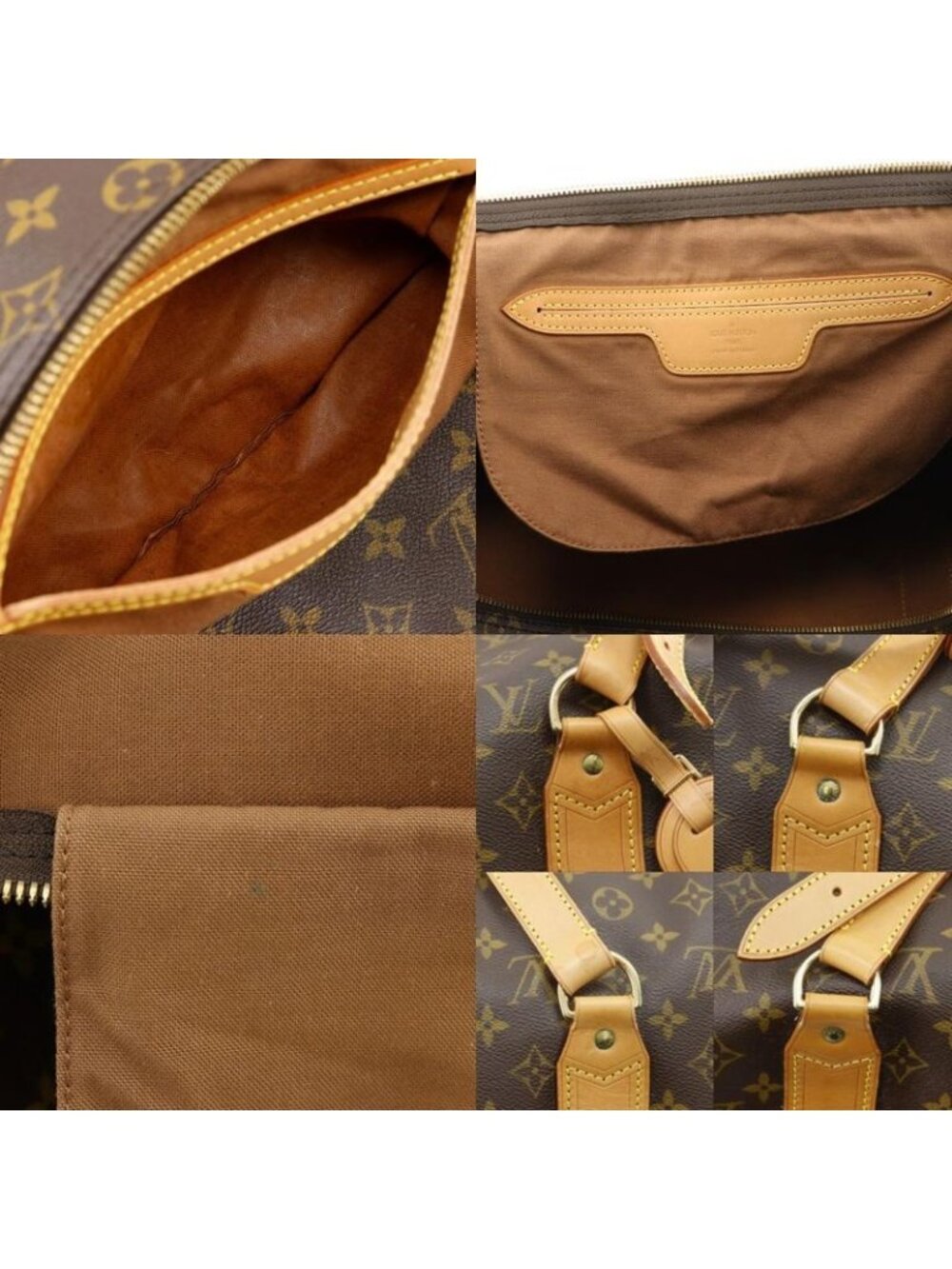 Louis Vuitton Sac Polochon Monogram Canvas Brown Boston Bag - Picture 7 of 10